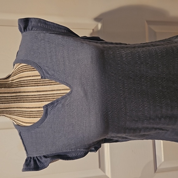 RETROLOGY WOMEN WASHED DENIM STYLE SLEEVELESS TEE TOP SIZE S/P - Picture 3 of 10